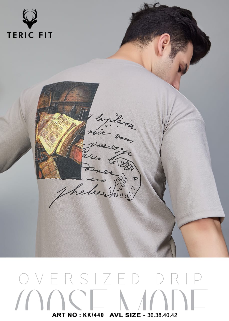 Kk 440 Teric Fit Crape Knit Mens Tshirts Supplier India