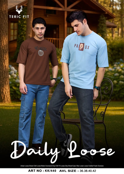 Kk 440 Teric Fit Crape Knit Mens Tshirts Supplier India