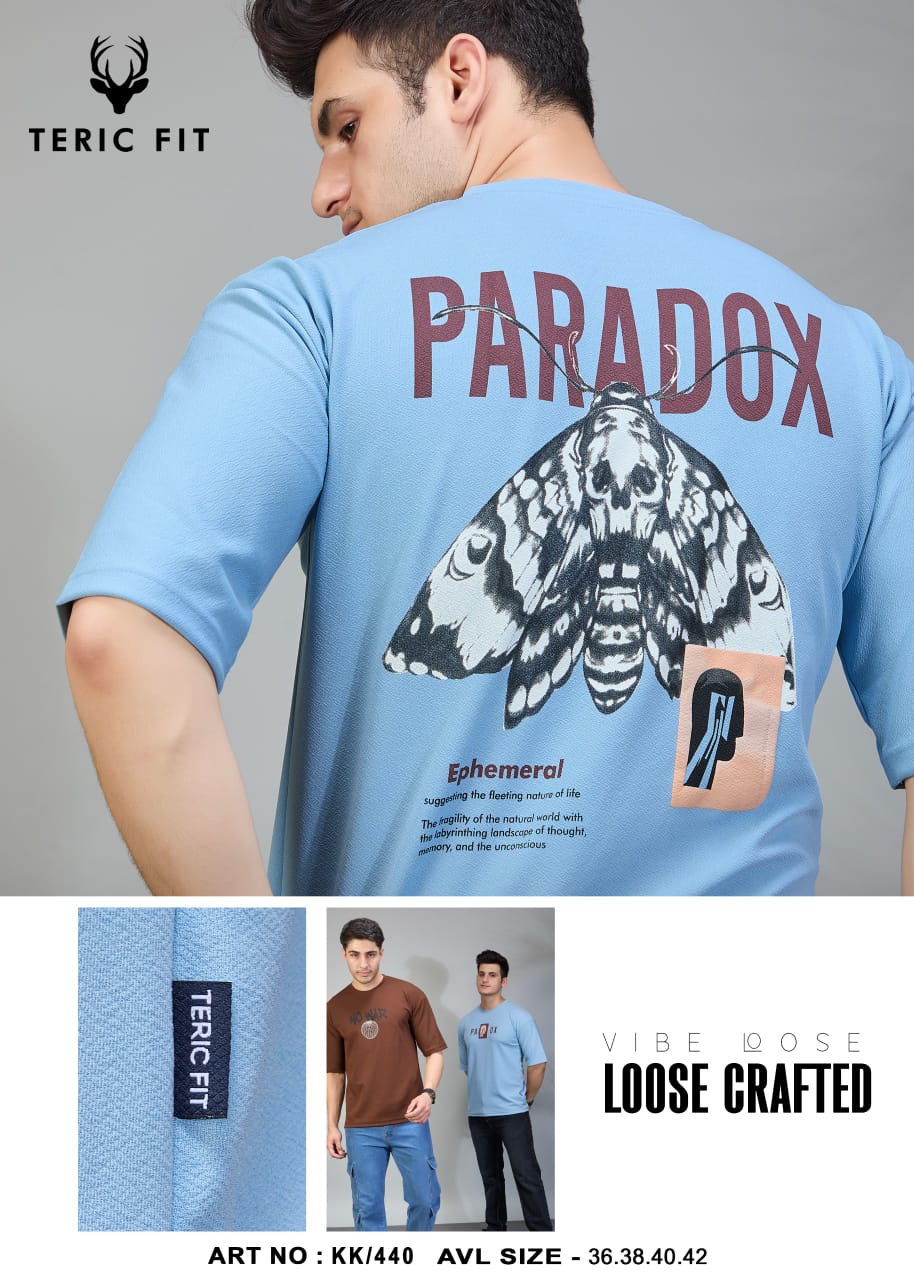 Kk 440 Teric Fit Crape Knit Mens Tshirts Supplier India