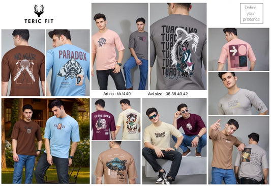 Kk 440 Teric Fit Crape Knit Mens Tshirts Supplier India