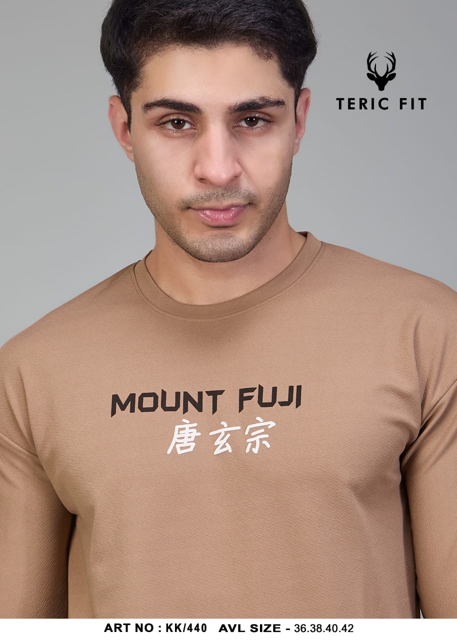 Kk 440 Teric Fit Crape Knit Mens Tshirts Supplier India