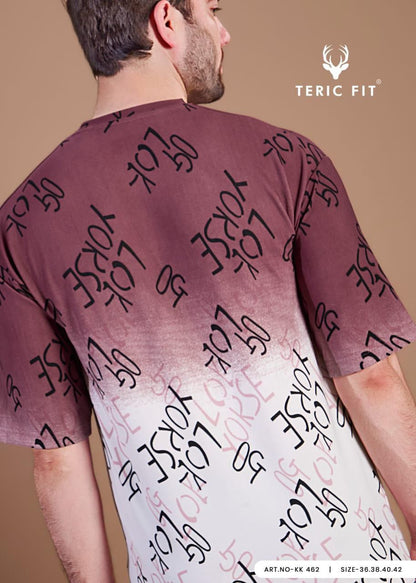 Kk 462 Teric Fit Knit Mens Tshirts Manufacturer India