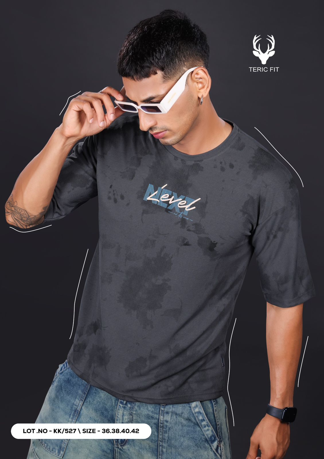 Kk 527 Teric Fit Crape Knit Mens Tshirts Supplier Ahmedabad
