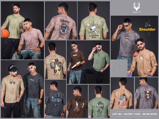 Kk 527 Teric Fit Crape Knit Mens Tshirts Supplier Ahmedabad
