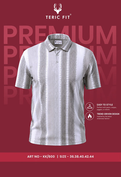 Kk 600 Teric Fit Vertical Mens Tshirts Supplier Ahmedabad