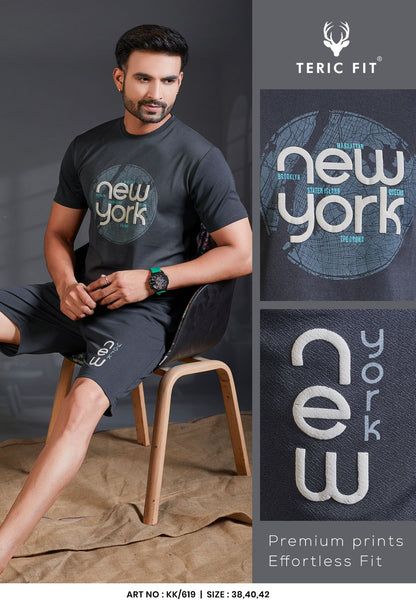 Kk 619 Teric Fit Knit Mens Co Ord Set Manufacturer Ahmedabad