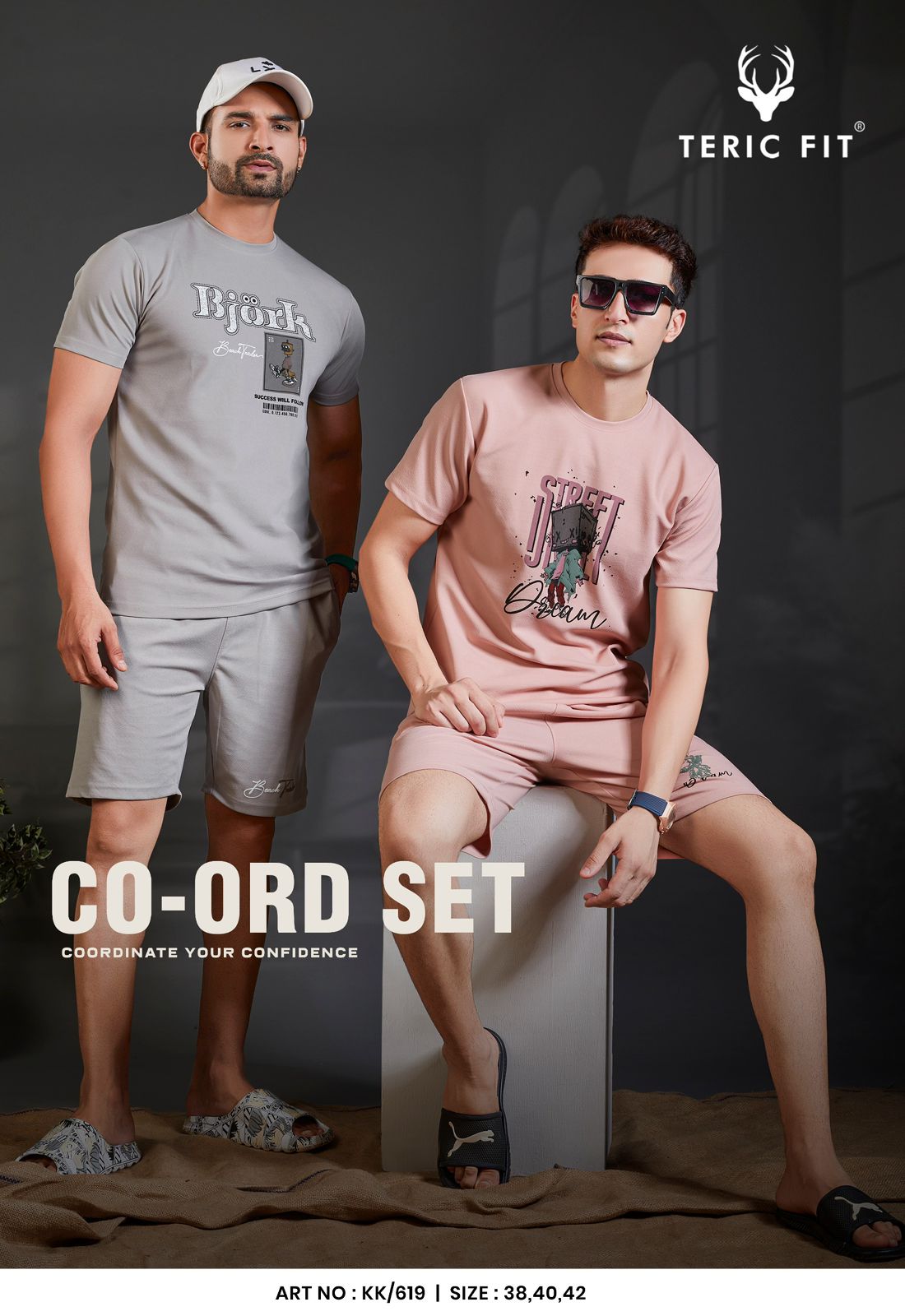 Kk 619 Teric Fit Knit Mens Co Ord Set Manufacturer Ahmedabad