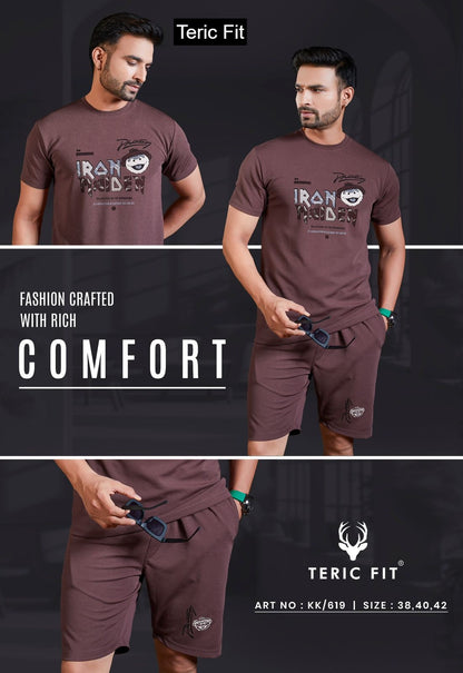 Kk 619 Teric Fit Knit Mens Co Ord Set Manufacturer Ahmedabad