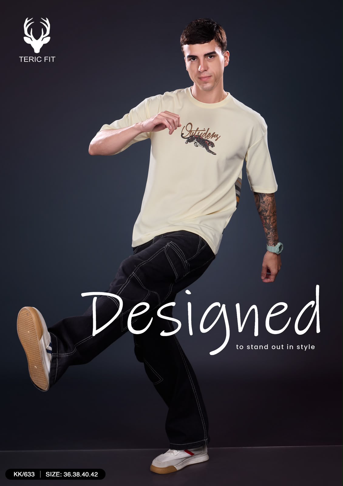 Kk 633 Down Shoulder Teric Fit Knit Mens Tshirts Wholesaler Ahmedabad