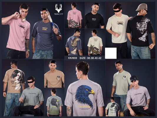 Kk 633 Down Shoulder Teric Fit Knit Mens Tshirts Wholesaler Ahmedabad