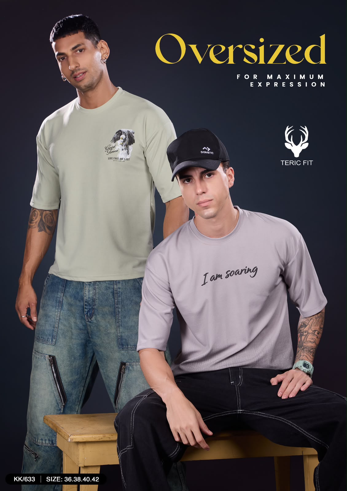 Kk 633 Down Shoulder Teric Fit Knit Mens Tshirts Wholesaler Ahmedabad