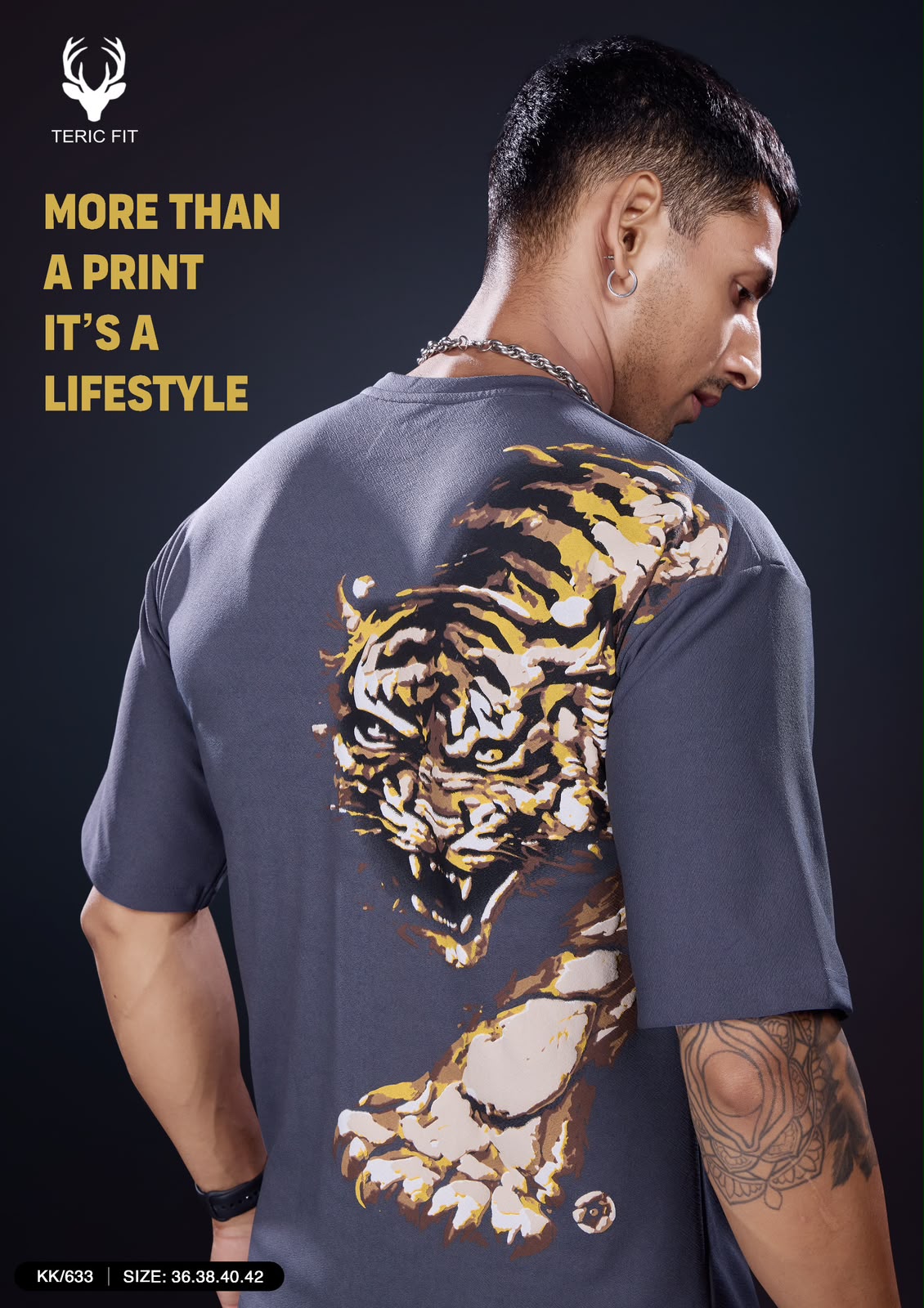Kk 633 Down Shoulder Teric Fit Knit Mens Tshirts Wholesaler Ahmedabad