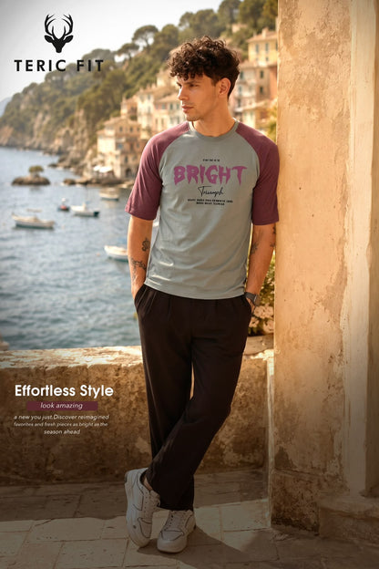 Kk 660 Teric Fit Crape Knit Mens Tshirts Wholesaler
