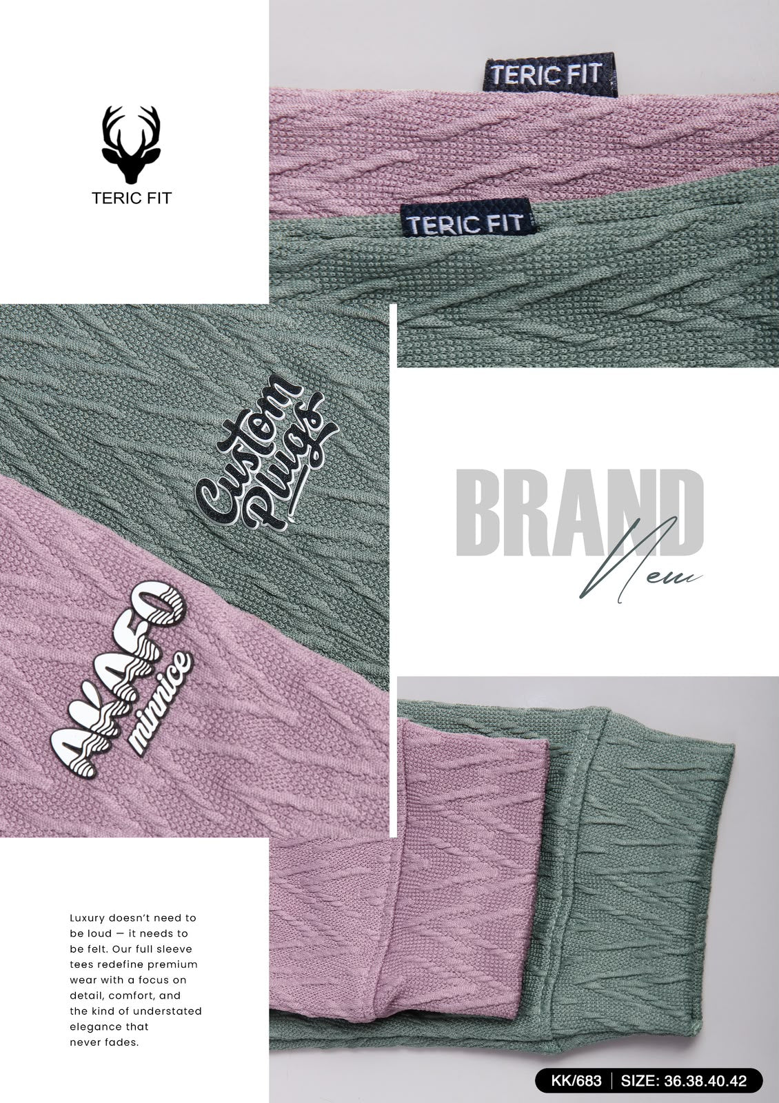 Kk 683 Belt Sleeves Cuff Teric Fit Viscose Mens Tshirts Manufacturer India