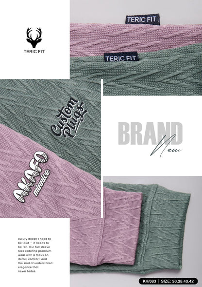 Kk 683 Belt Sleeves Cuff Teric Fit Viscose Mens Tshirts Manufacturer India