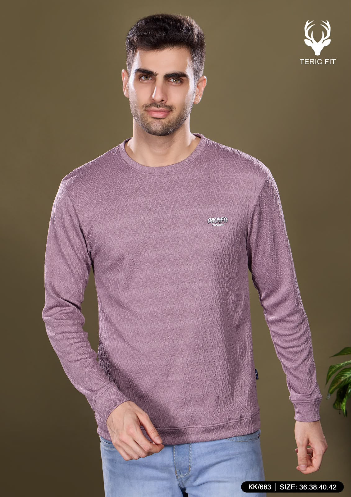 Kk 683 Belt Sleeves Cuff Teric Fit Viscose Mens Tshirts Manufacturer India