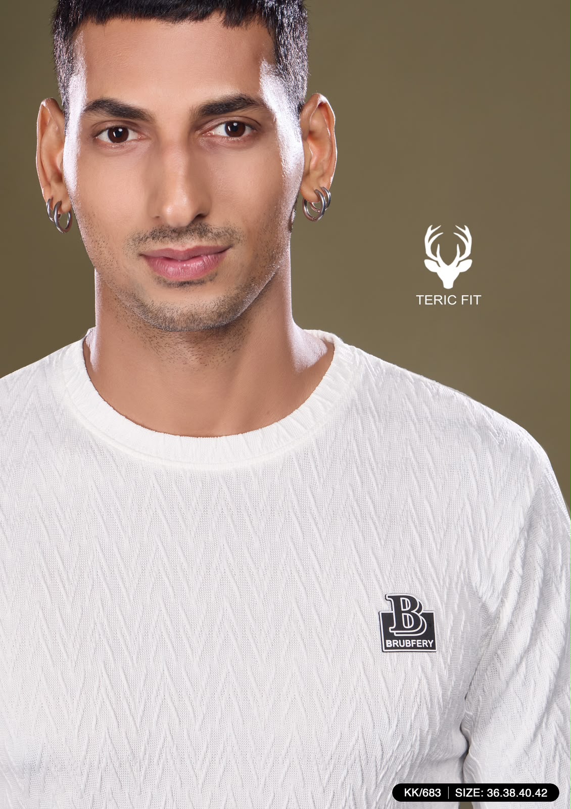 Kk 683 Belt Sleeves Cuff Teric Fit Viscose Mens Tshirts Manufacturer India