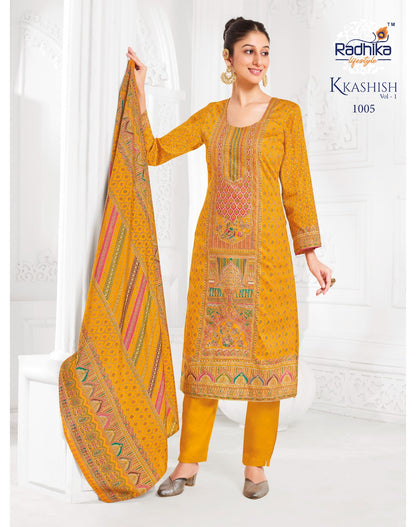 Kkashish Vol 1 Radhika Lifestyle Jam Satin Readymade Pant Style Suits Exporter