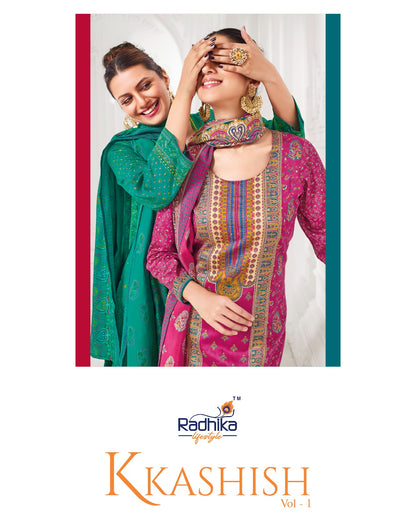Kkashish Vol 1 Radhika Lifestyle Jam Satin Readymade Pant Style Suits Exporter