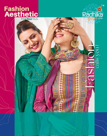 Kkashish Vol 1 Radhika Lifestyle Jam Satin Readymade Pant Style Suits Exporter