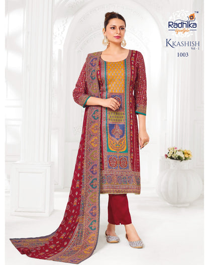 Kkashish Vol 1 Radhika Lifestyle Jam Satin Readymade Pant Style Suits Exporter