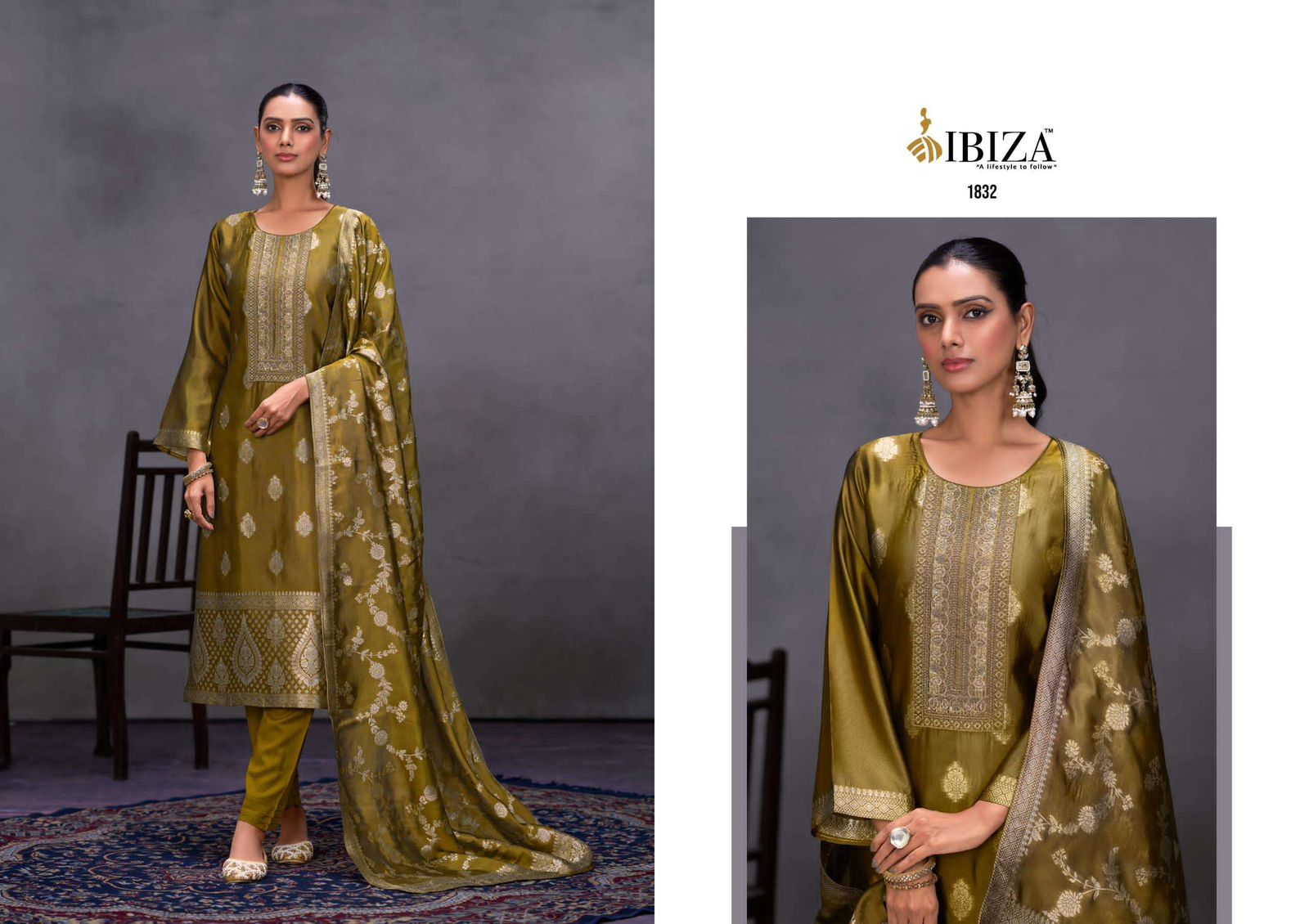 Klara Ibiza Banglori Silk Pant Style Suits Manufacturer Gujarat
