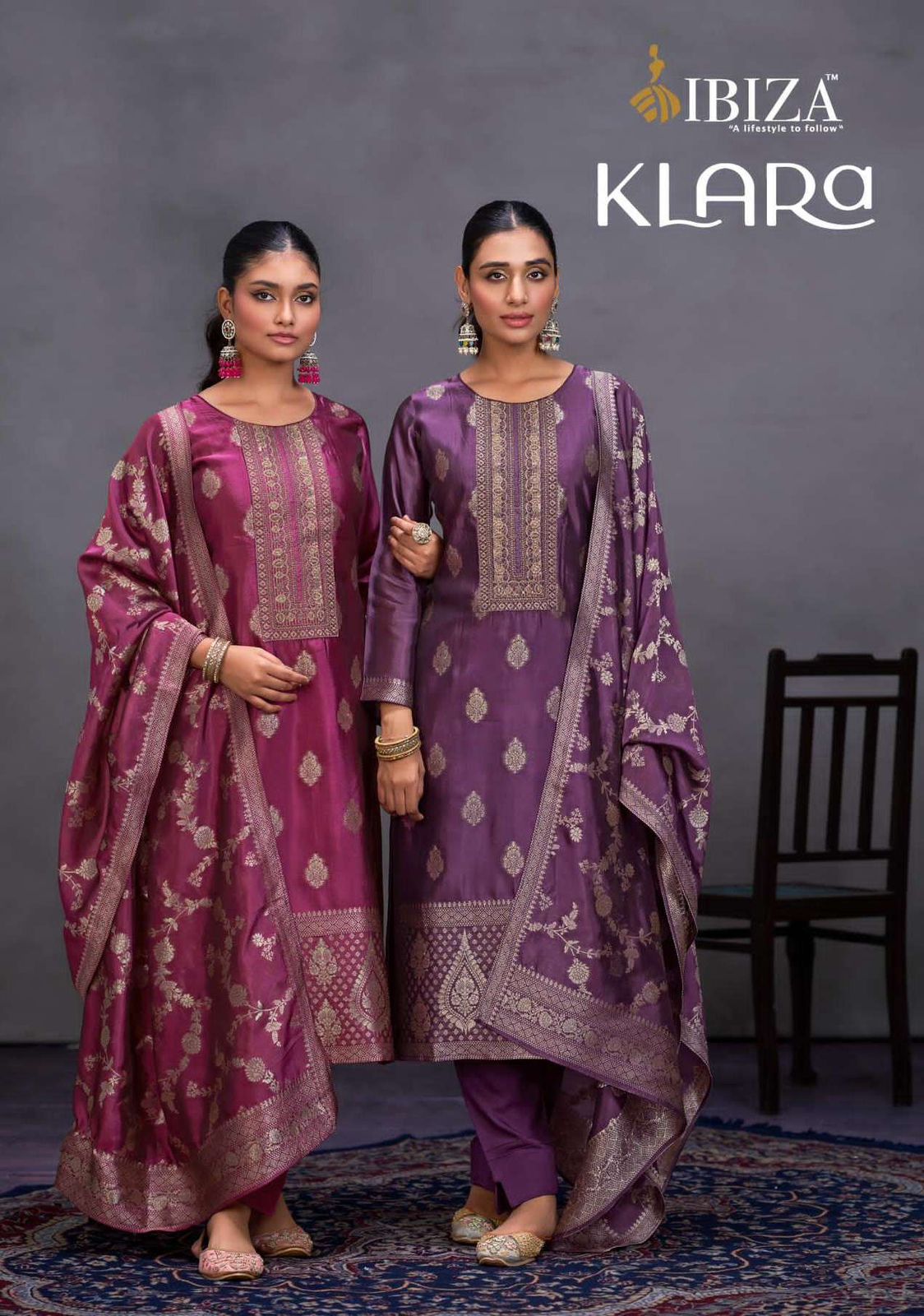 Klara Ibiza Banglori Silk Pant Style Suits Manufacturer Gujarat