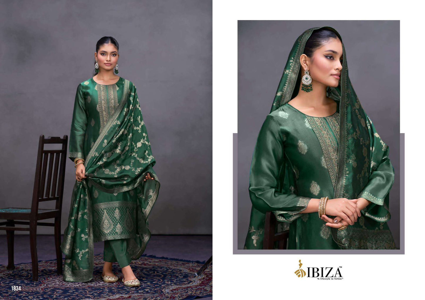 Klara Ibiza Banglori Silk Pant Style Suits Manufacturer Gujarat