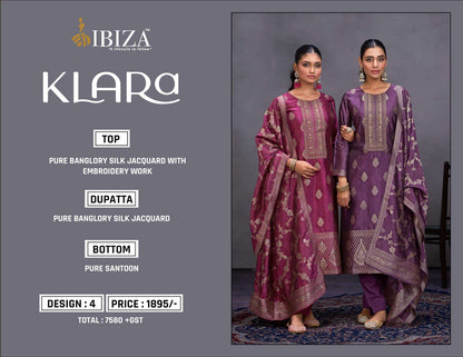 Klara Ibiza Banglori Silk Pant Style Suits Manufacturer Gujarat