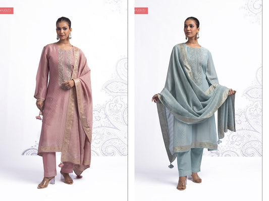 Klista Naariti Tissue Silk Pant Style Suits Wholesaler