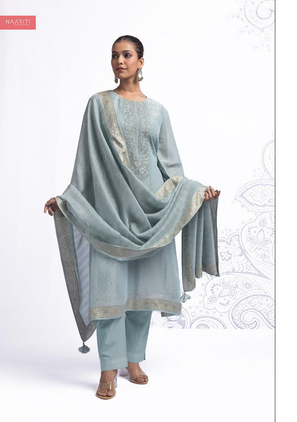 Klista Naariti Tissue Silk Pant Style Suits Wholesaler