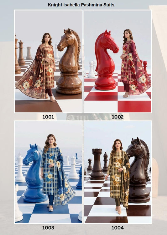 Knight Isabella Pashmina Suits Exporter Gujarat