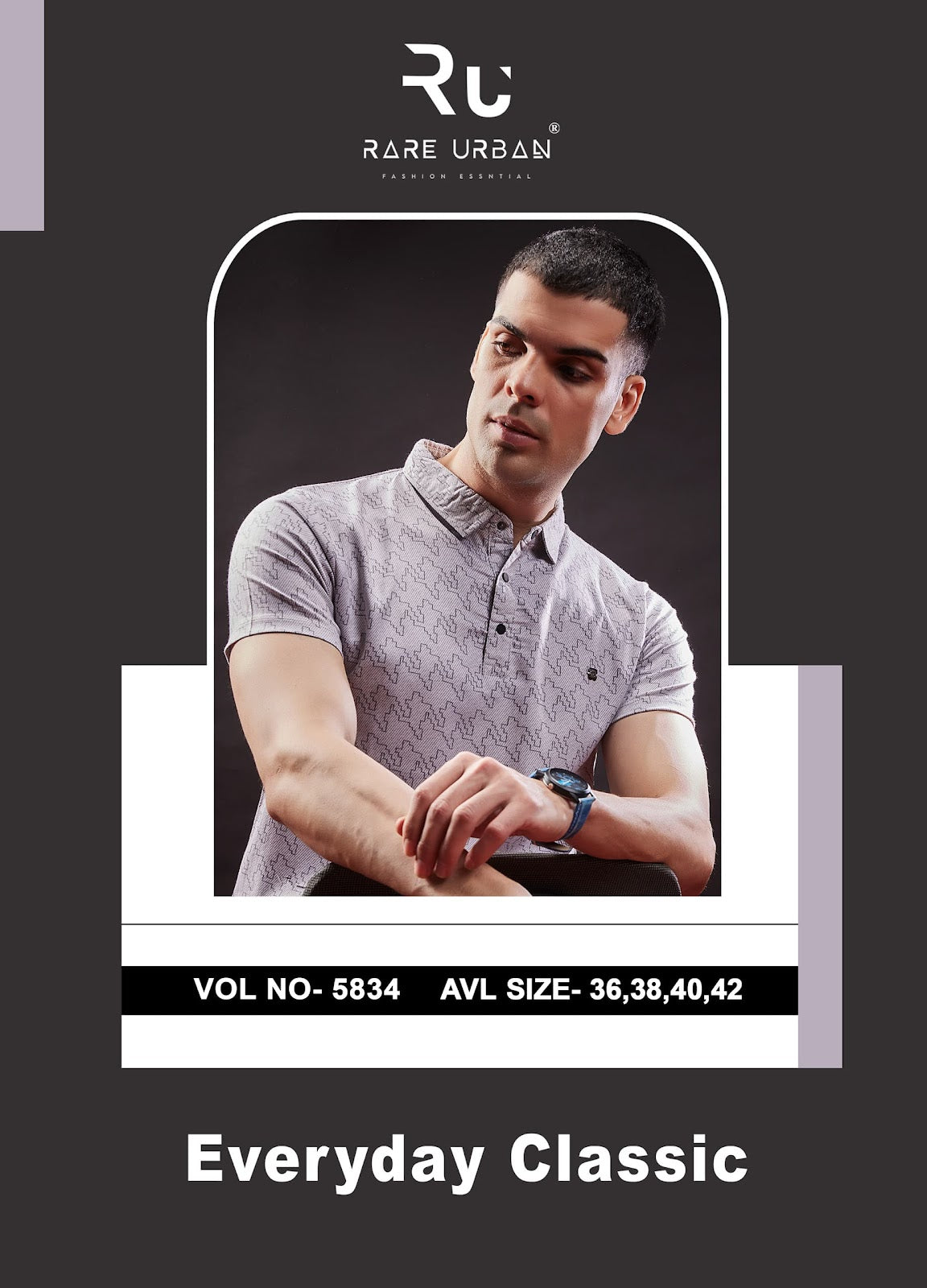 Knit Vol 5834 Rare Urban Jacquard Mens Tshirts Exporter India