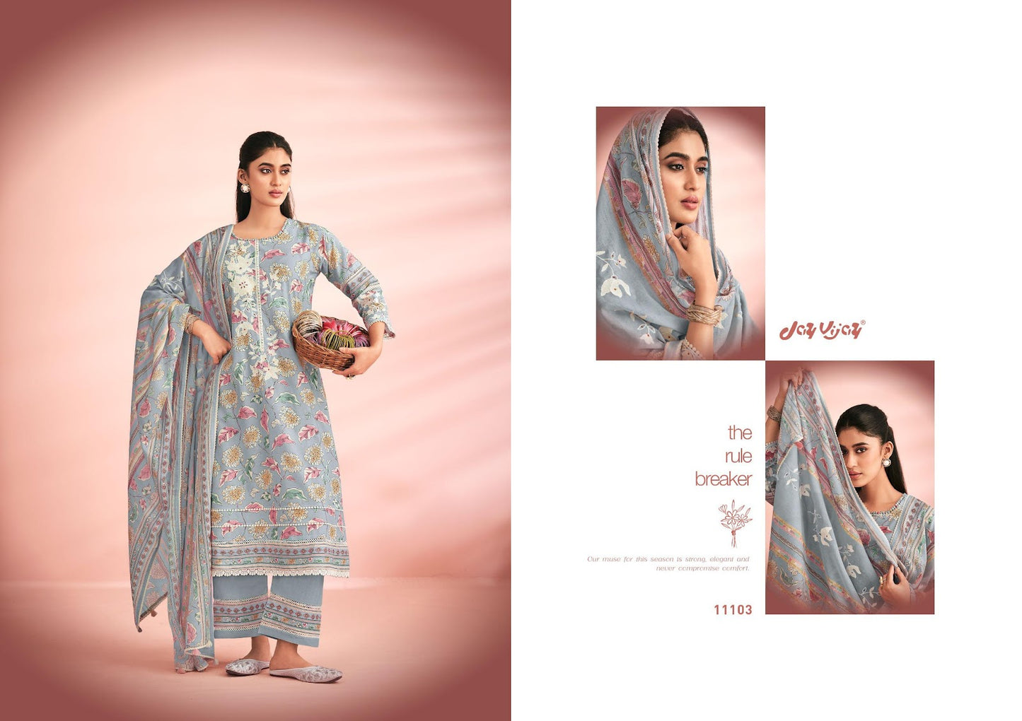 Knock Knock Jay Vijay Cotton Pant Style Suits Wholesaler Gujarat