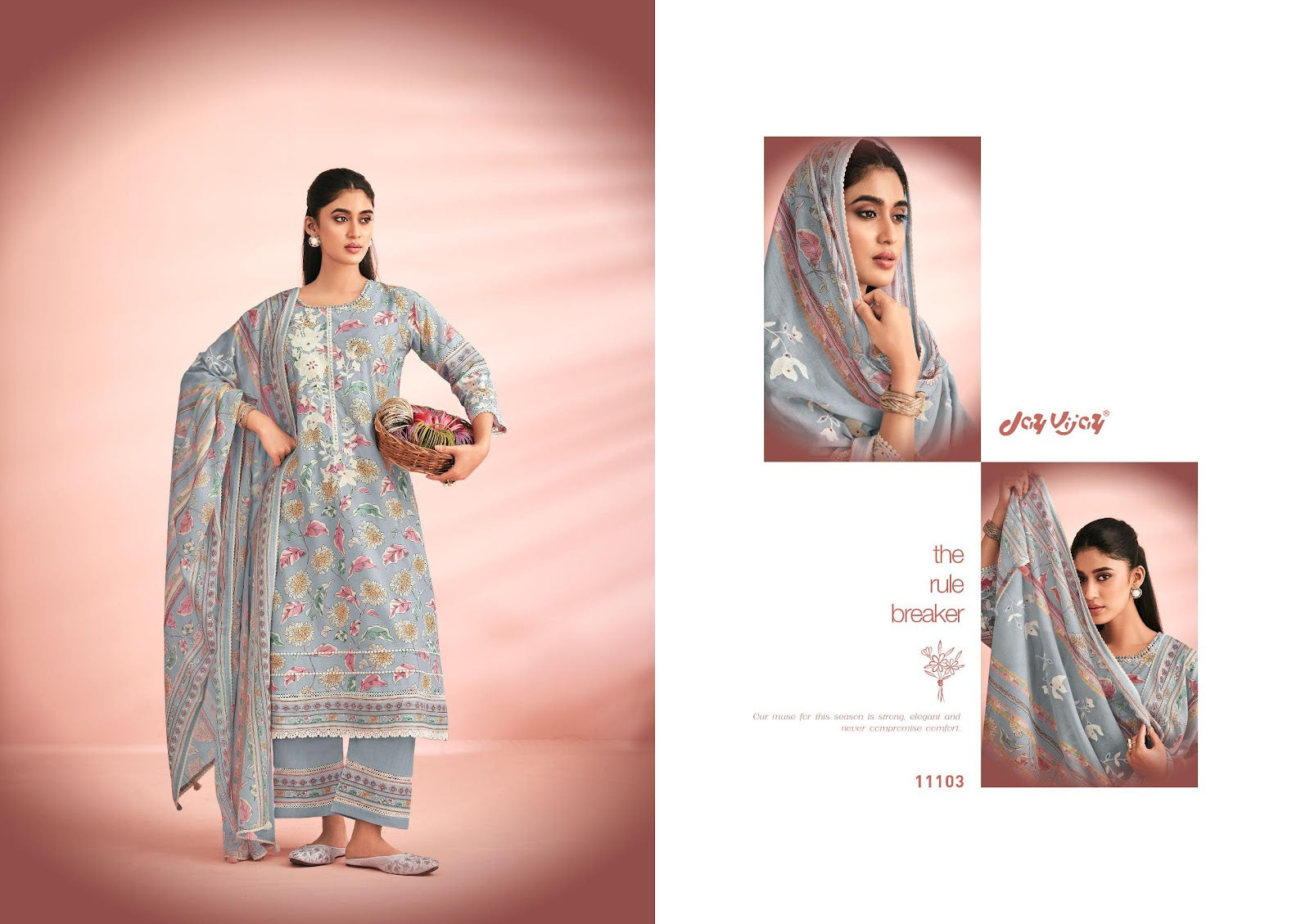 Knock Knock Jay Vijay Cotton Pant Style Suits Wholesaler Gujarat