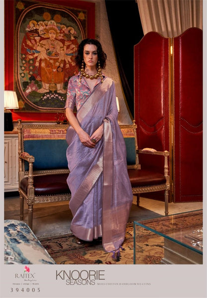 Knoorie Seasons 394001-394006 Rajtex Chiffon Sarees Supplier Gujarat