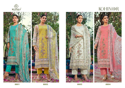 Kohinoor Rupali Pure Lawn Pant Style Suits Wholesaler India