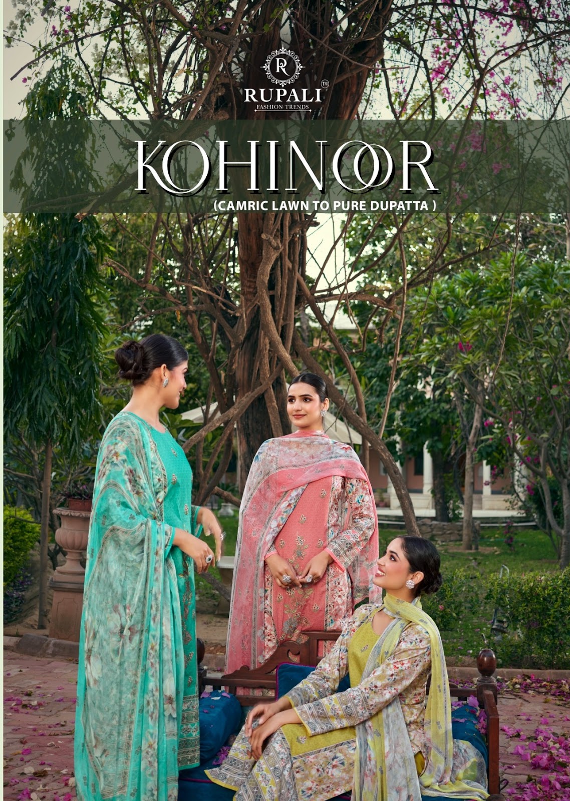 Kohinoor Rupali Pure Lawn Pant Style Suits Wholesaler India