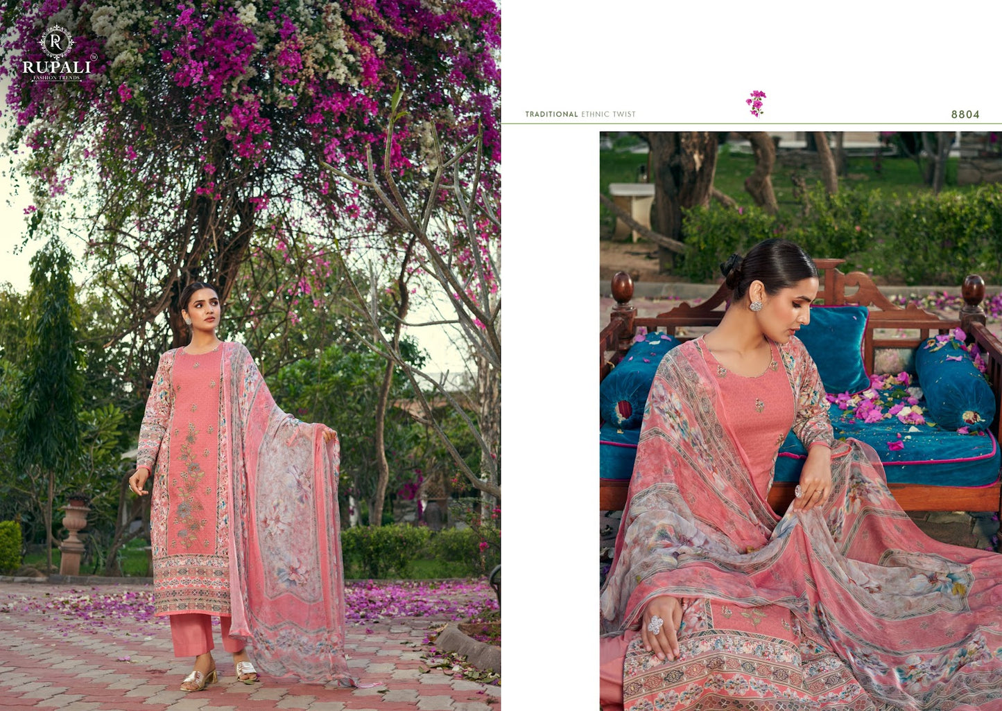 Kohinoor Rupali Pure Lawn Pant Style Suits Wholesaler India
