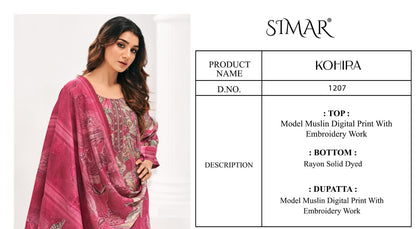 Kohira Simar Modal Muslin Pant Style Suits Supplier Gujarat