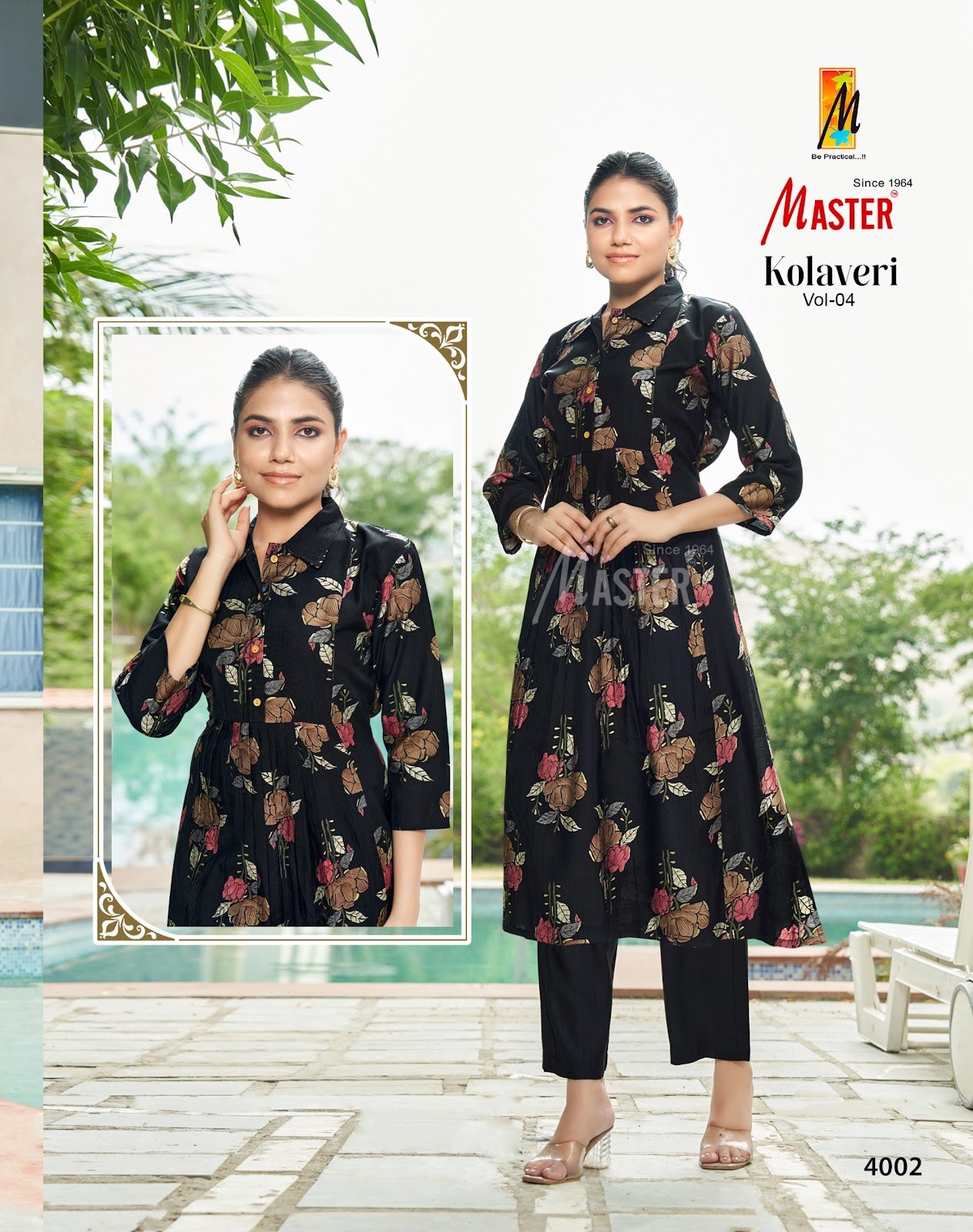 Kolaveri Vol 4 Master Vertican Kurti Pant Set Wholesaler