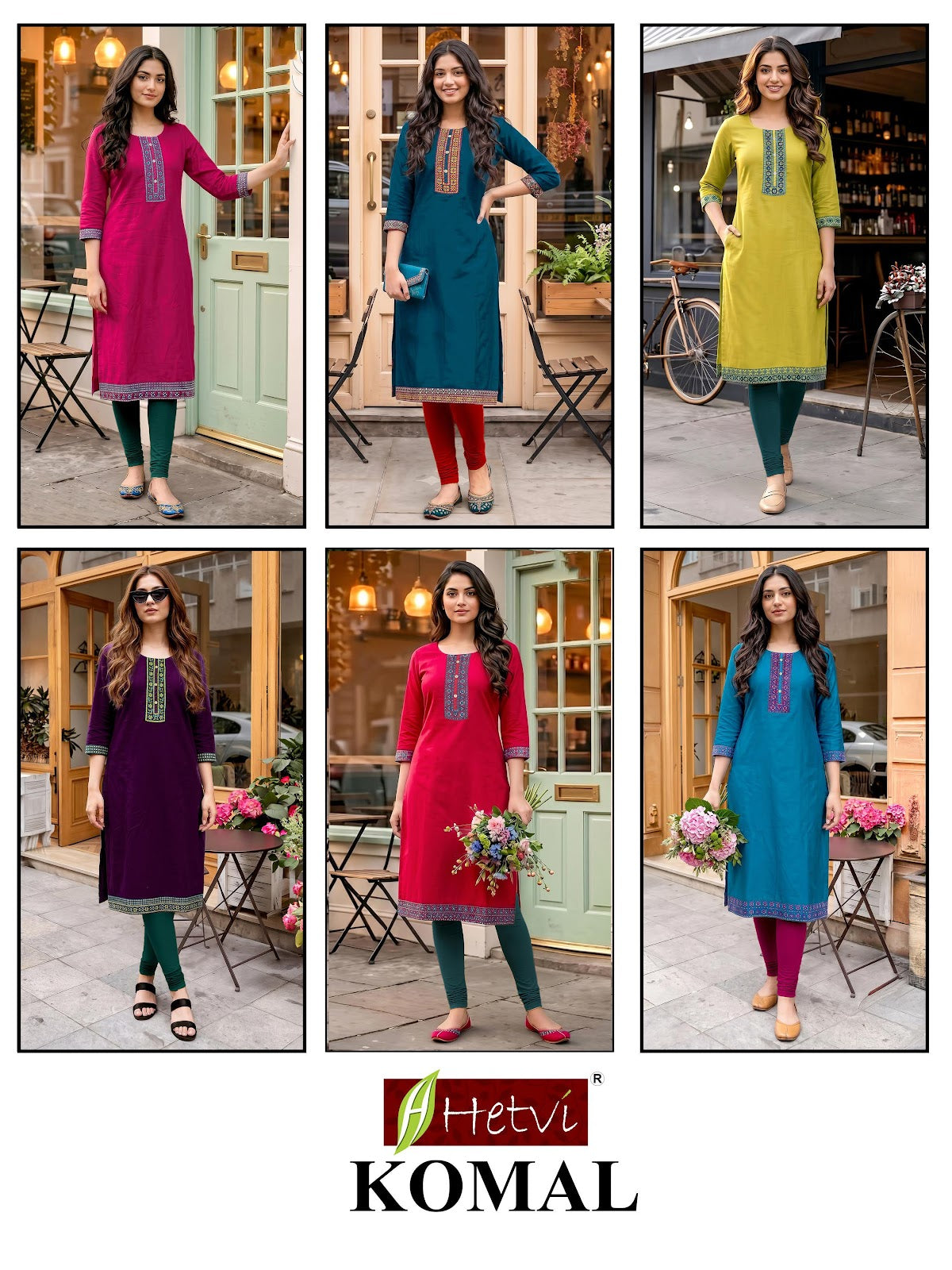 Komal Hetvi Gadwal Knee Length Kurtis Exporter India