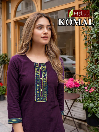 Komal Hetvi Gadwal Knee Length Kurtis Exporter India