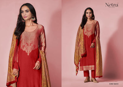 Komal Netra Bemberg Muslin Pant Style Suits Manufacturer Gujarat