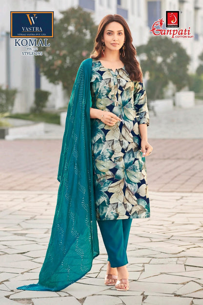 Komal Vol 12 Ganpati Vatican Readymade Pant Style Suits Manufacturer
