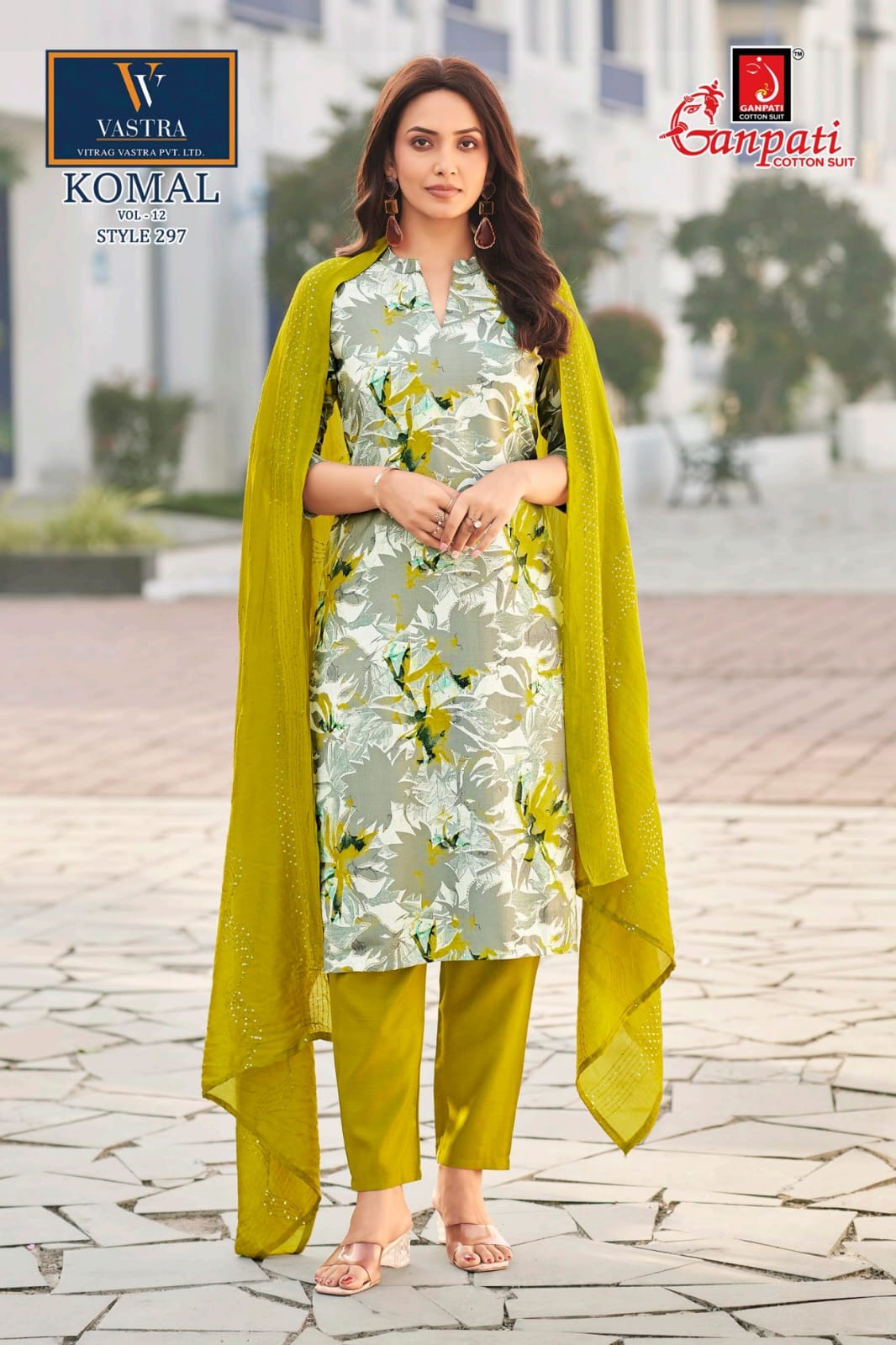 Komal Vol 12 Ganpati Vatican Readymade Pant Style Suits Manufacturer
