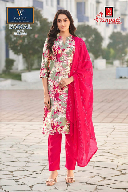 Komal Vol 12 Ganpati Vatican Readymade Pant Style Suits Manufacturer