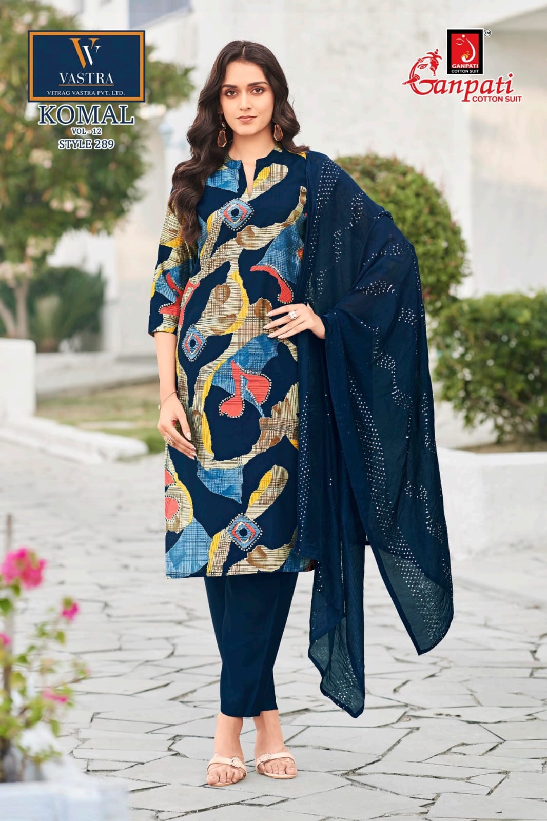 Komal Vol 12 Ganpati Vatican Readymade Pant Style Suits Manufacturer