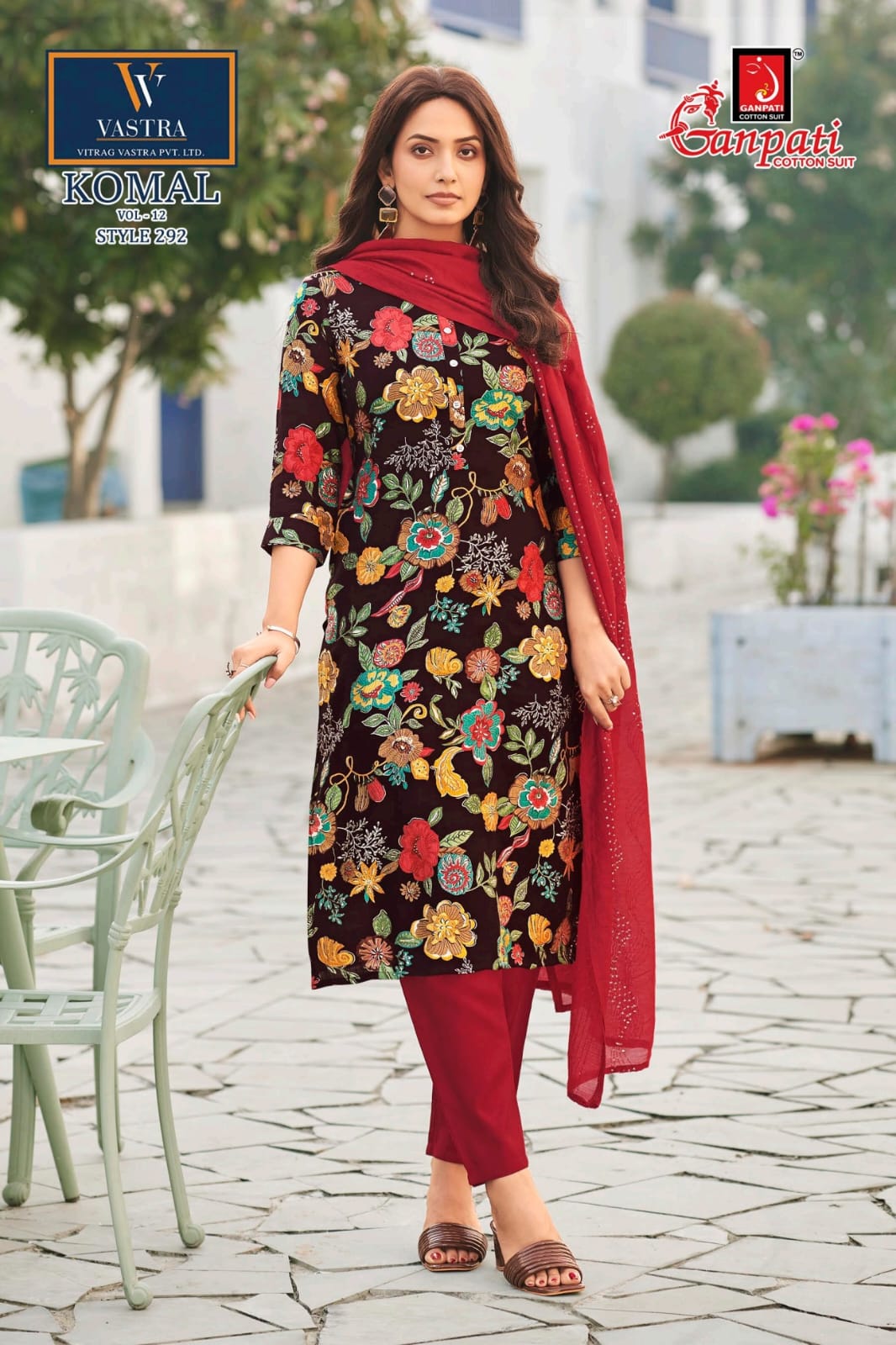 Komal Vol 12 Ganpati Vatican Readymade Pant Style Suits Manufacturer