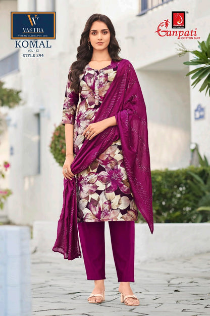 Komal Vol 12 Ganpati Vatican Readymade Pant Style Suits Manufacturer